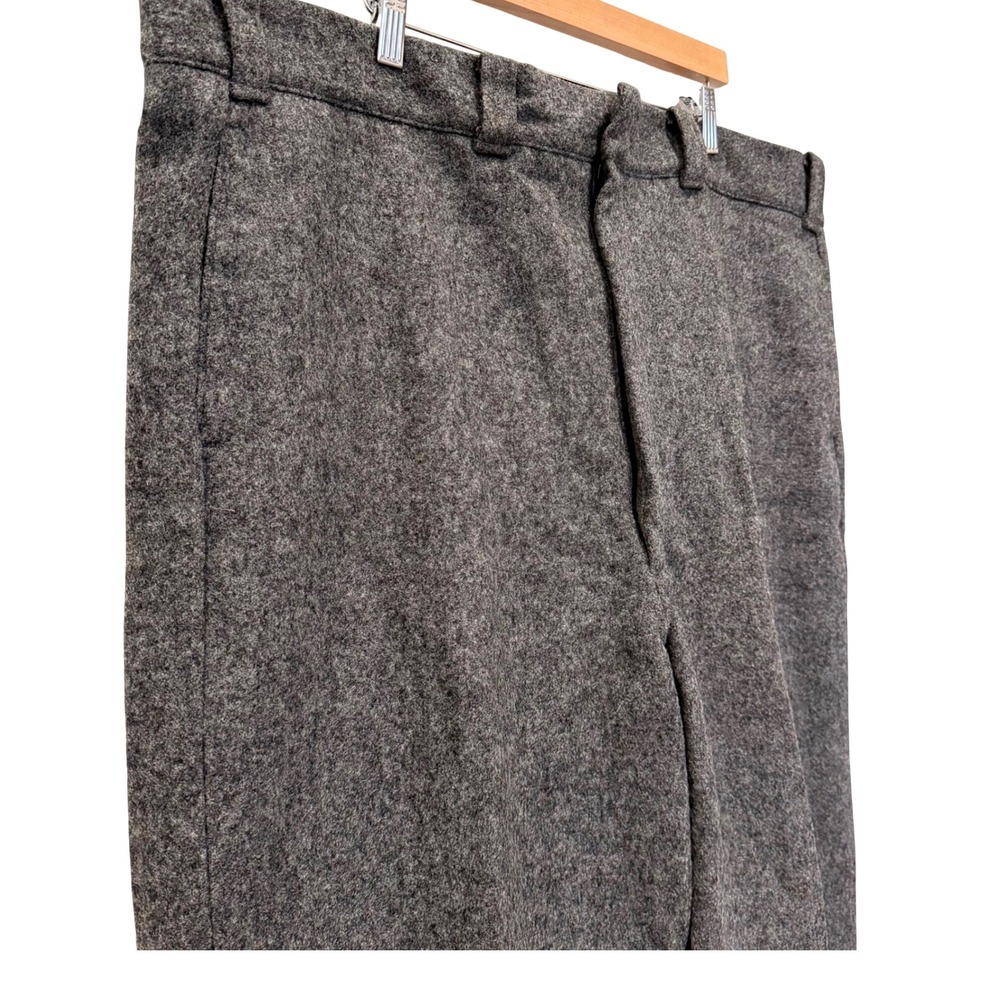 Woolrich Mens Wool Field Pants Charcoal Grey USA Size 44 Outdoors Hunting Malone